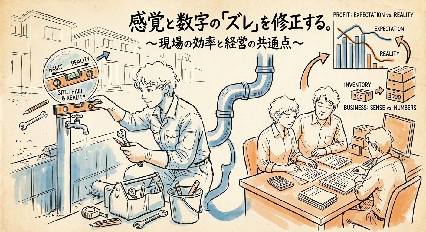 感覚と数字の「ズレ」を修正する。～現場の効率と経営の共通点～